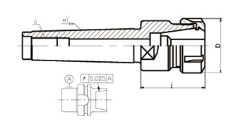 Патрон цанговый MTB4-ER32-65